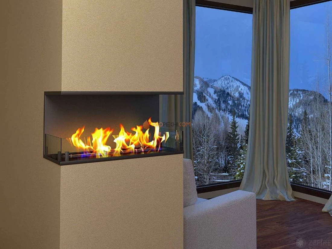 Биокамин Zefire торцевой Standart 1100