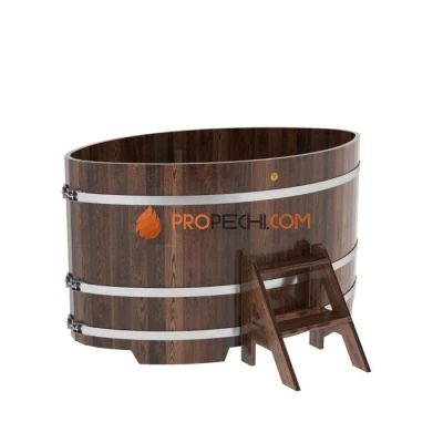 Купель BentWood овальная из мореной лиственницы 1,08х1,75