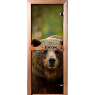 Дверь для бани DoorWood Фотопечать А065, 2100x800 мм