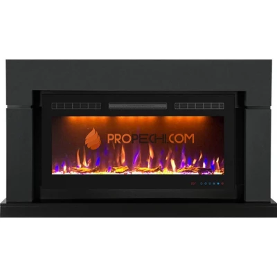 Каминокомплект Royal Flame Lindos Graphite Grey (Ширина 1470мм) с очагом Crystal 36 RF