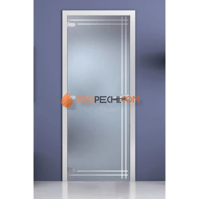 Стеклянная межкомнатная дверь DoorWood с рисунком Paris