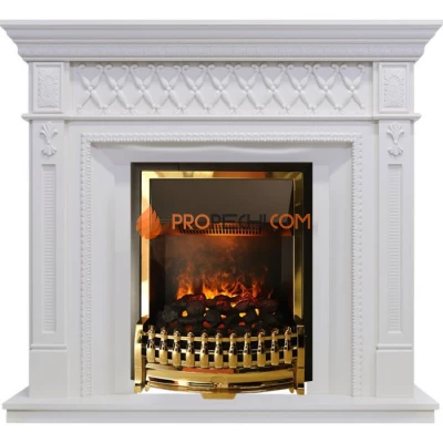 Каминокомплект Dimplex Alexandria - Белый дуб с очагом Atherton