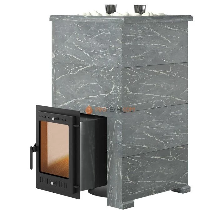 Дровяная печь для бани Эверест Steam Master 60 INOX Талькохлорит, S-40