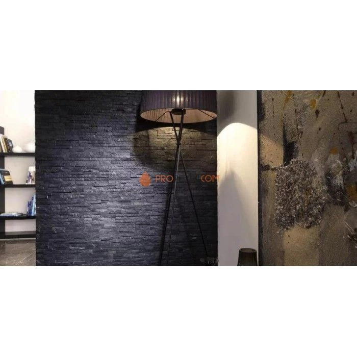 Панель Классик Кварцит Черный (600х150мм) упак. (7шт/0,63м2)