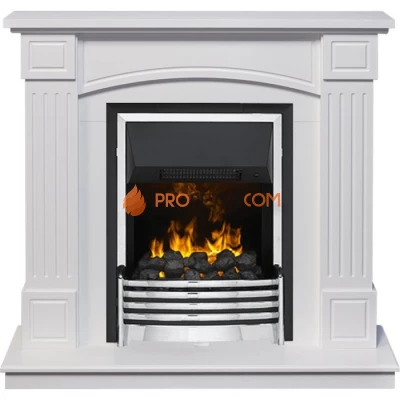 Каминокомплект Dimplex Boston - Белый (Высота 925см) с очагом Flagstaff