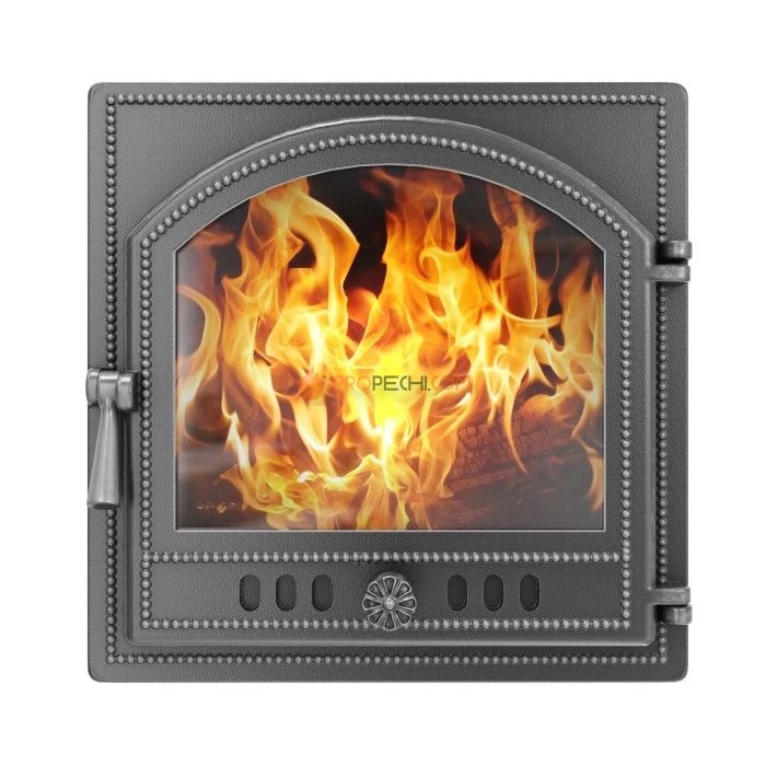 Каминная дверца Везувий 205 стекло (антрацит)