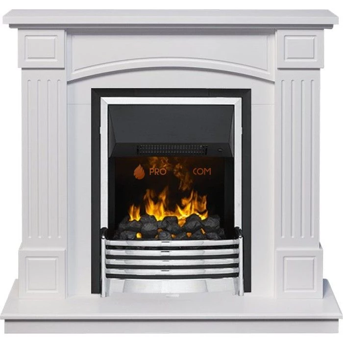 Каминокомплект Dimplex Boston - Белый (Высота 925см) с очагом Flagstaff