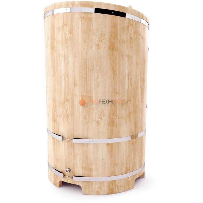 Кедровая бочка НКЗ круглая со скошенной крышкой