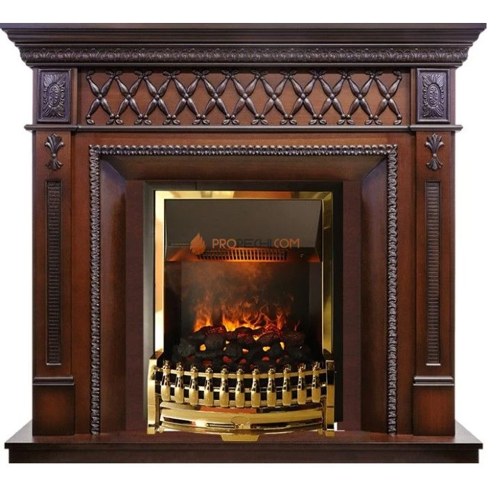 Каминокомплект Dimplex Alexandria - Махагон коричневый антик с очагом Atherton