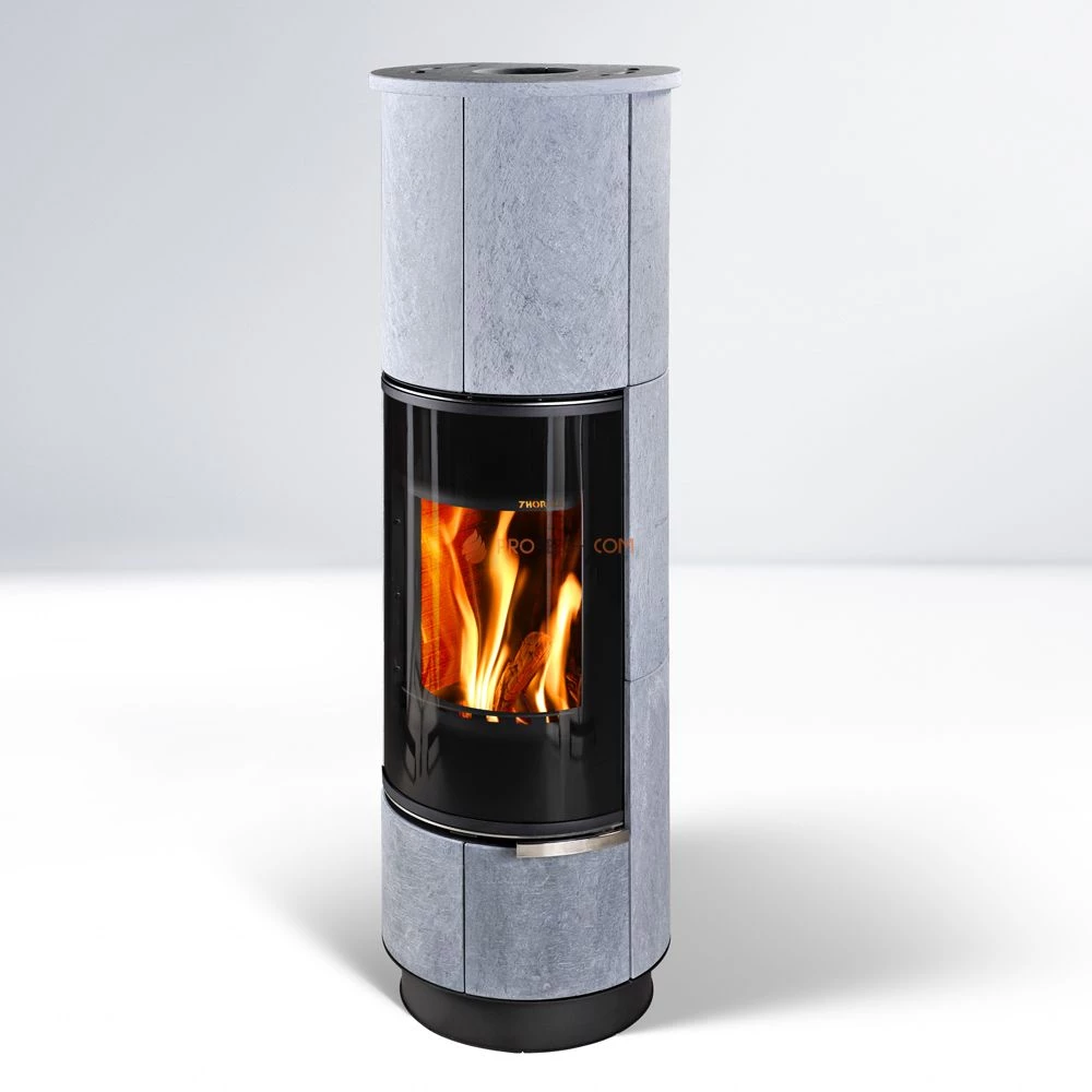 Печь-камин Thorma DELIA Plus Serpentino, черная