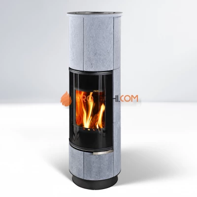 Печь-камин Thorma DELIA Plus Serpentino, черная