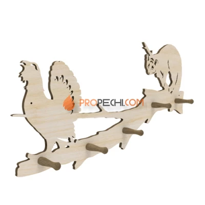 Вешалка 5 крючков Таежные истории