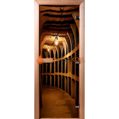 Дверь для бани DoorWood Фотопечать А037, 1900x600 мм