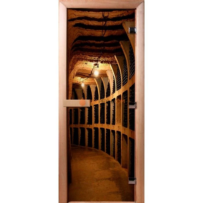 Дверь для бани DoorWood Фотопечать А037, 1900x600 мм