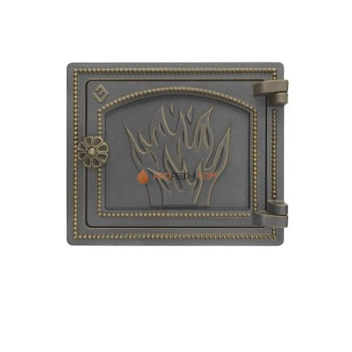 Печная дверца Везувий ДТ-3 (бронза)