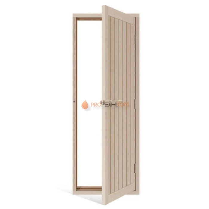 Дверь для бани деревянная SAWO 734-4SA, осина, с порогом, 700х2040