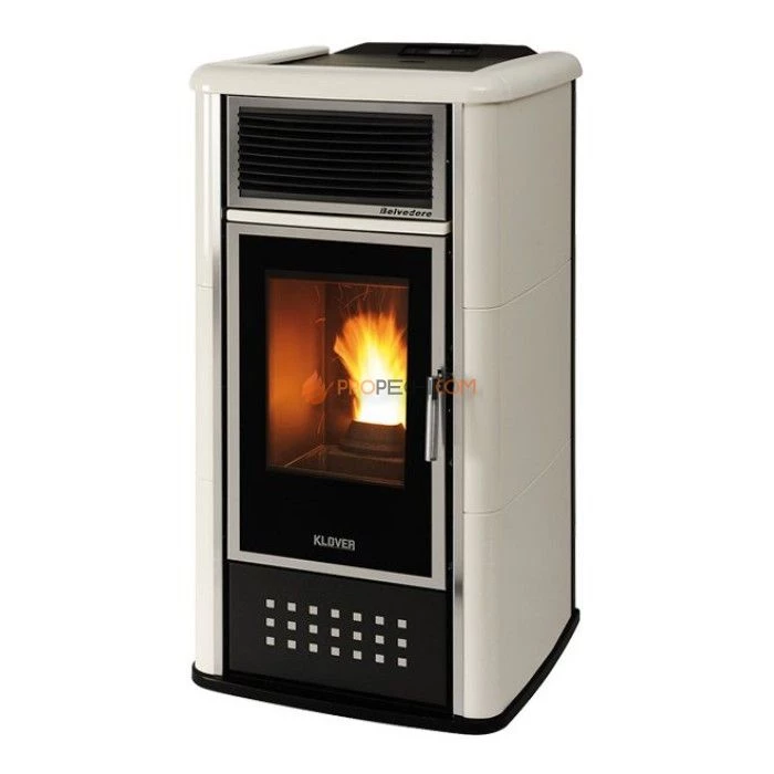 Отопительная печь Klover BELVEDERE 22 TOP (слоновая кость)