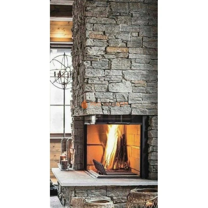 Панель из грубого камня Кварцит серо-зелёный (550х200мм) упак. (4шт/0,44м2)