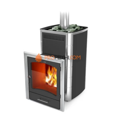 Дровяная печь для бани Термофор Калина II Inox БСЭ антрацит НВ ПРН