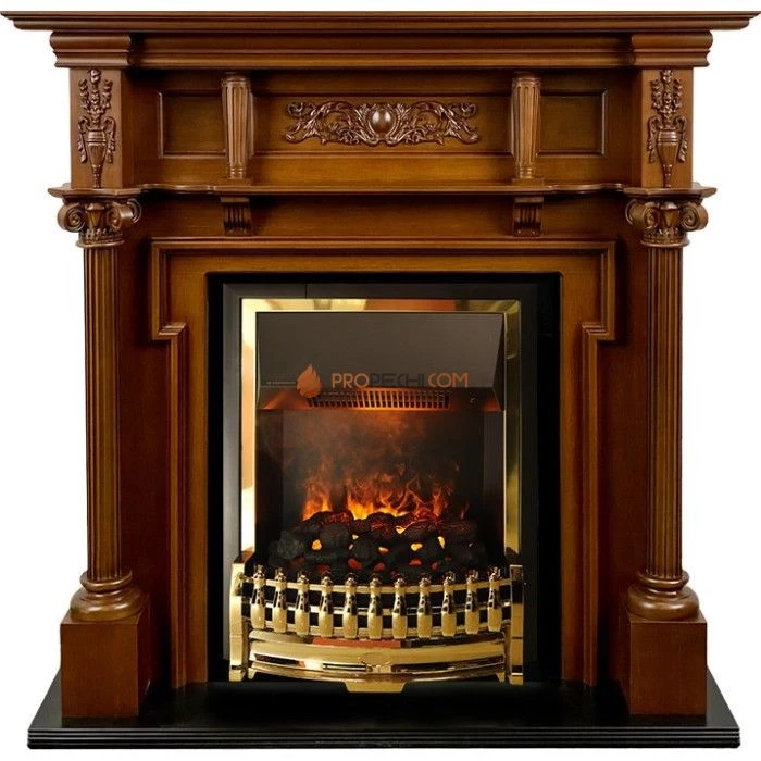 Каминокомплект Dimplex Oxford - Орех с очагом Atherton