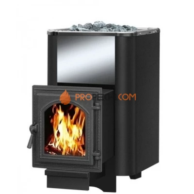 Чугунная печь для бани Везувий Сенсация 28 Антрацит (270) 2017