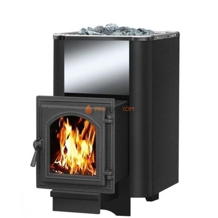 Чугунная печь для бани Везувий Сенсация 28 Антрацит (270) 2017