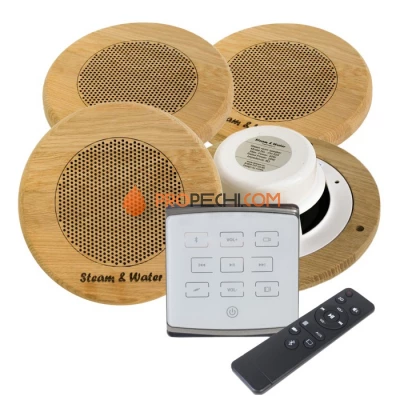 Комплект акустической системы SW 4 White ECO Wood, круг (Встраиваемый)