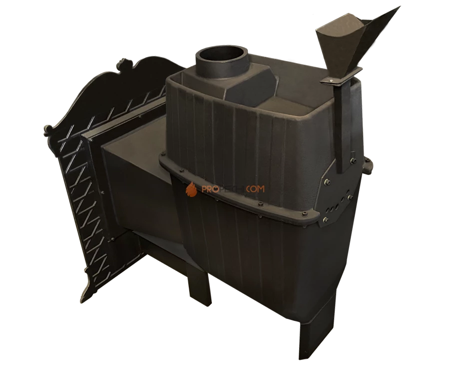 Банная чугунная печь Березка "Verona" 50 ЗК Каменная облицовка