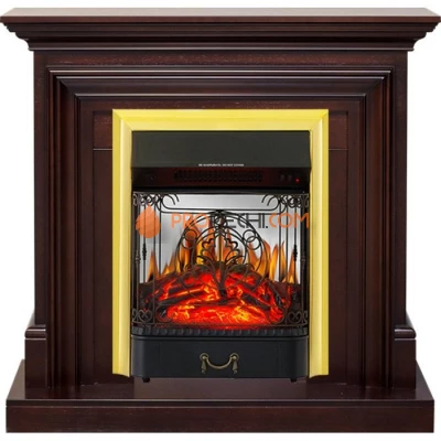 Каминокомплект Royal Flame Bradford - Темный дуб с очагом Majestic FX M Brass