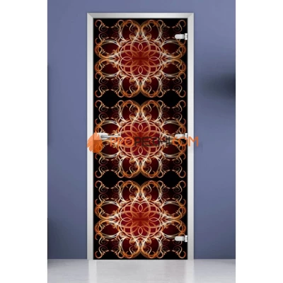 Стеклянная межкомнатная дверь DoorWood с фотопечатью Textures-18, 2000х800 мм