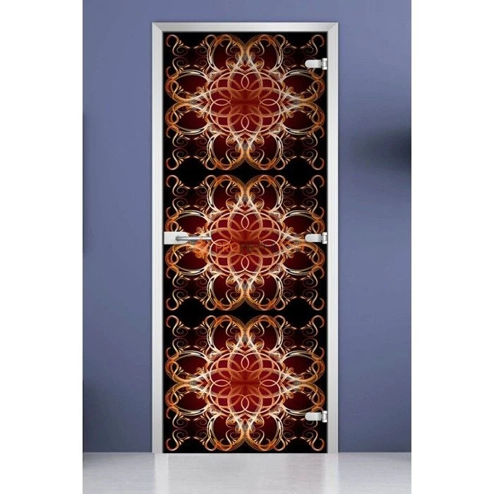 Стеклянная межкомнатная дверь DoorWood с фотопечатью Textures-18, 2000х800 мм