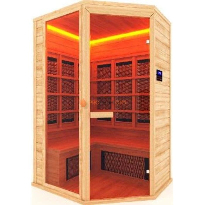 Сауна инфракрасная НКЗ керамика 3-местная угловая 170x130x200 см