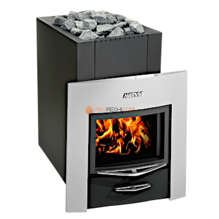 Дровяная печь для бани Harvia 22 Duo Black