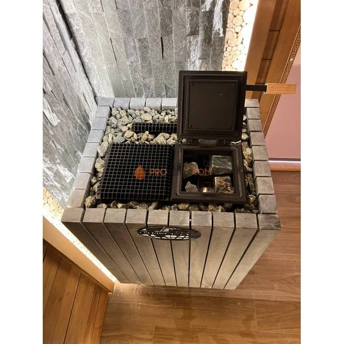 Электрическая печь Инжкомцентр ВВД ПАРиЖАР Футурус 14 кВт / 380 В (серпентинит Бархат), паротермальная