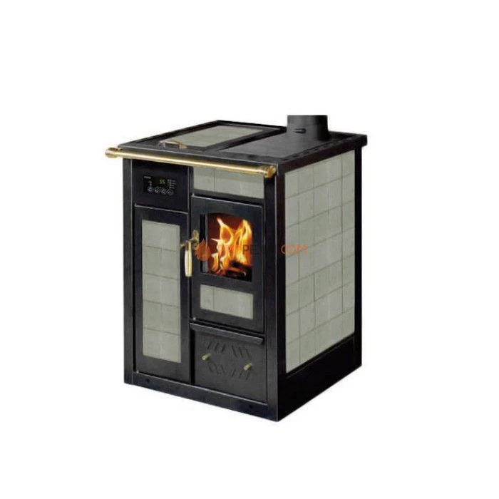 Отопительно-варочная печь Klover TERMOSTUFA TS-TSP (verde lichene)