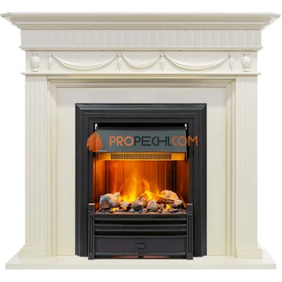 Каминокомплект Dimplex Corfu - Слоновая кость с очагом Brookline Black
