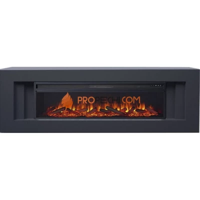 Каминокомплект Royal Flame Line 60 - Серый графит с очагом Vision 60 LOG LED