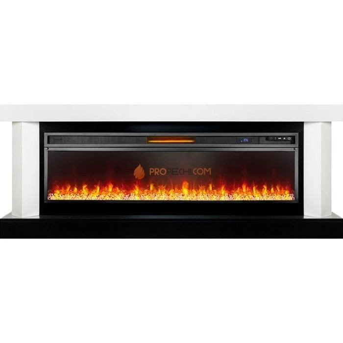 Каминокомплект Royal Flame Vancouver 60 - Белый с черным с очагом Vision 60 LED