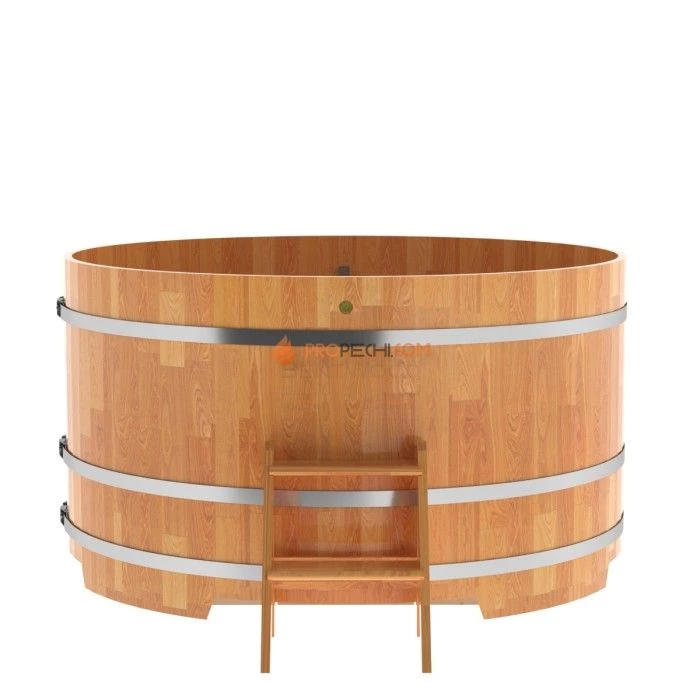 Купель BentWood круглая из сращенных ламелей натуральной лиственницы d=1,80
