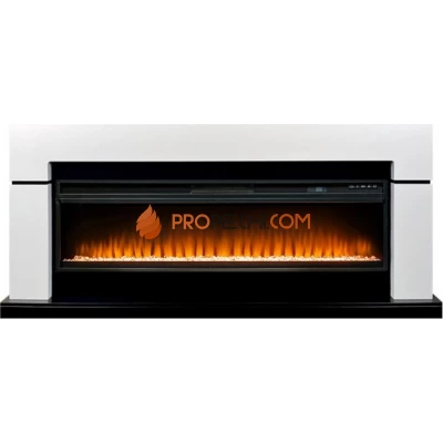 Каминокомплект Royal Flame Lindos 60 - Белый с черным с очагом Vision 60 LED
