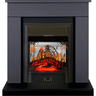 Каминокомплект Royal Flame Bergen (Разборный) - Серый графит (Ширина 900 мм) с очагом Majestic FX M Black