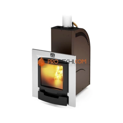 Дровяная печь для бани Теплодар Лагуна-12 ТК Панорама