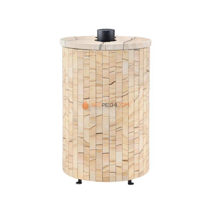 Дровяная печь для бани Ферингер Уют-18 до 18 м³ - Окаменевшее дерево наборный