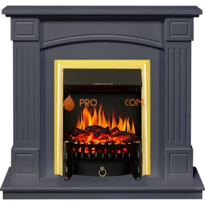Каминокомплект Royal Flame Boston - Серый графит (Высота 925см) с очагом Fobos FX Brass