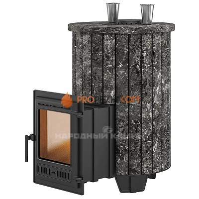 Печь для бани Эверест Steam Master 38 Чугун Ламель Пироксенит