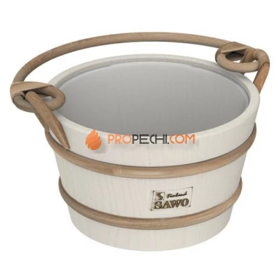 Ведро деревянное SAWO 341-A (4 литра, с пластиковой вставкой)