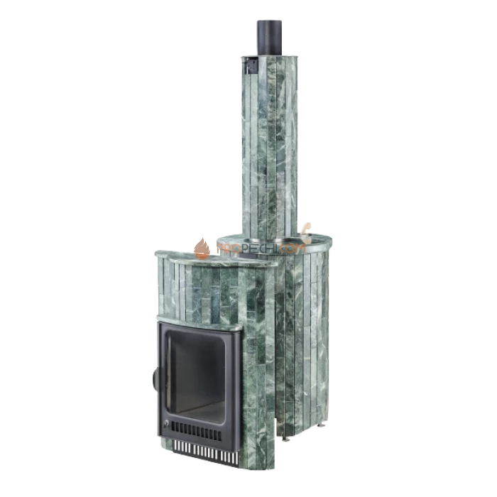 Дровяная печь для бани Ферингер Макси До 38 м³ - Змеевик - наборные ламели