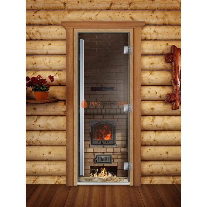 Дверь для бани DoorWood Престиж Фотопечать А040, 1900x700 мм