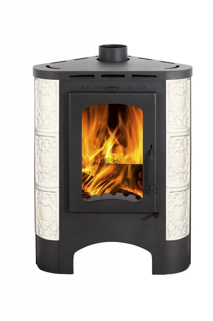 Бавария Угловая Радиус изразцовая Барокко бежевый с металлической крышкой