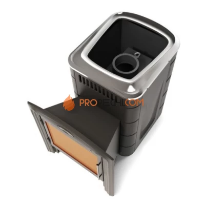 Печь для бани Термофор Каронада Мини Heavy Metal Витра антрацит